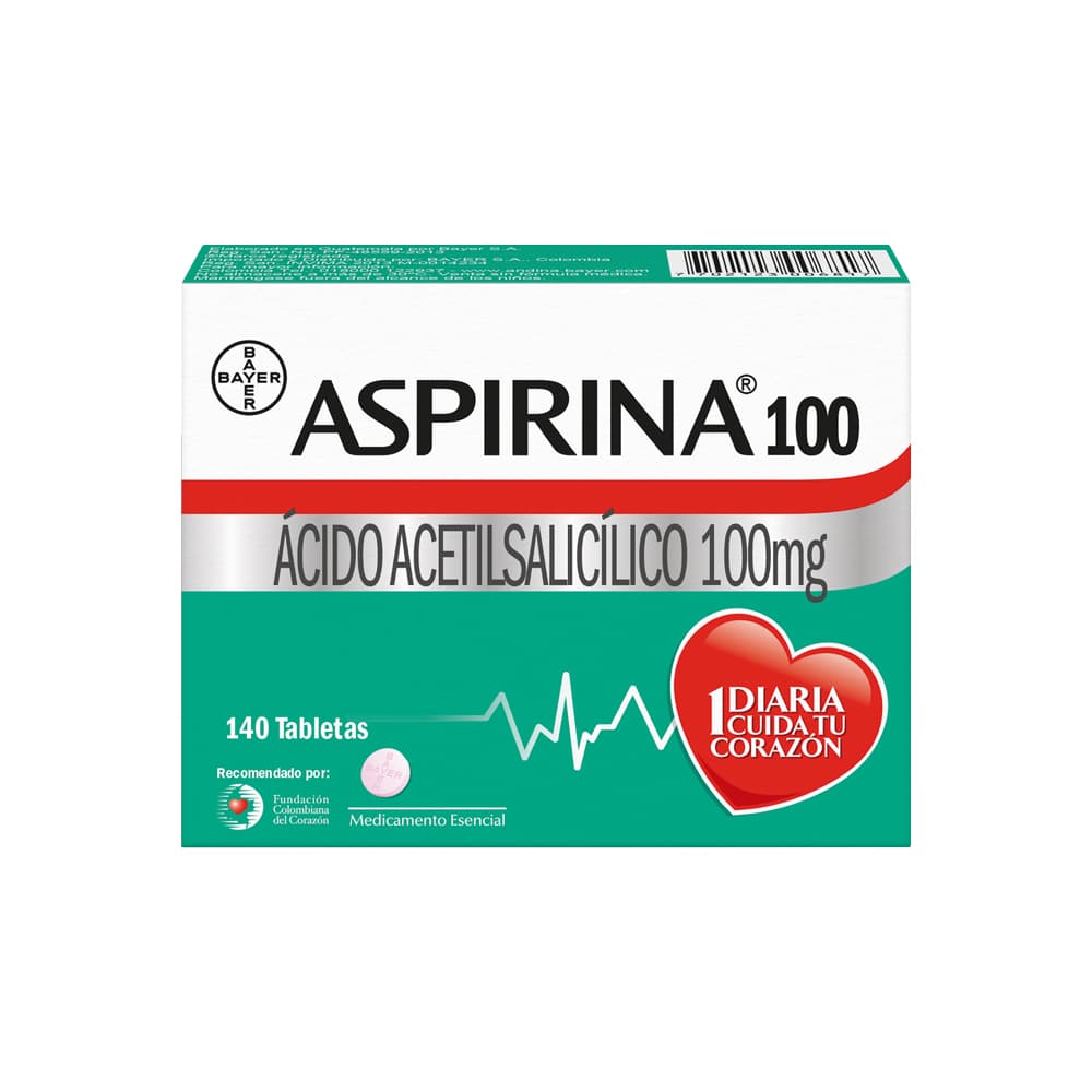 Aspirina Tabletas 100 Mg Blister X 28