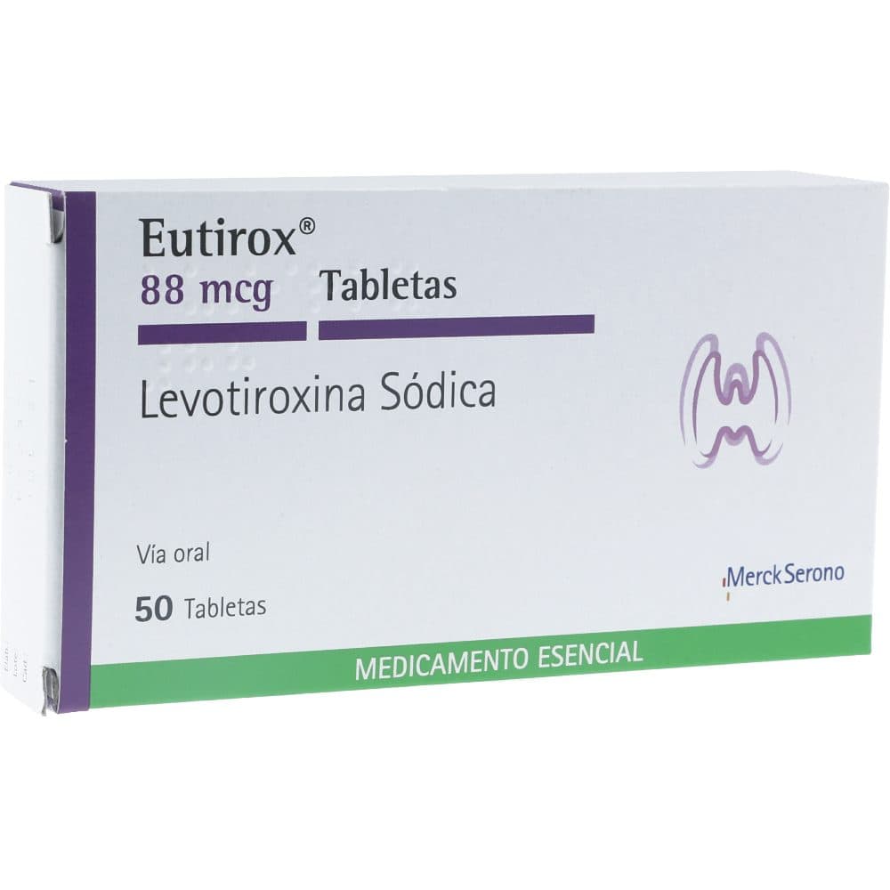 Eutirox 88Mcg Caja X 50 Tabletas