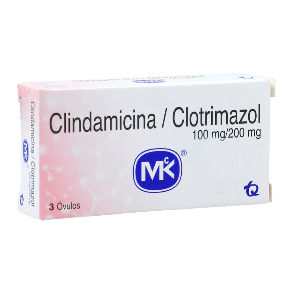 Clindamicina+Clotrimazol Óvulos (100+200)Mg Caja X 3