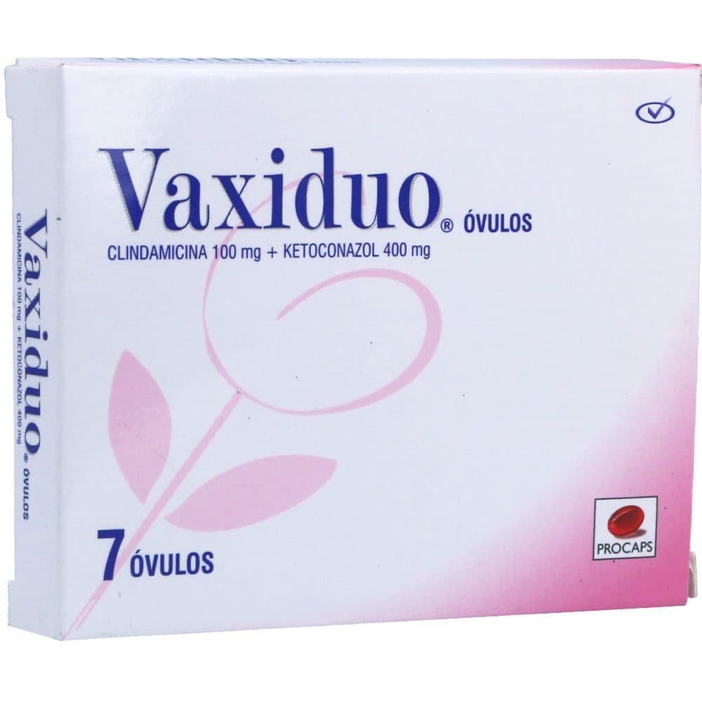 Vaxiduo Óvulos Vaginales (100+400)Mg Caja X 7