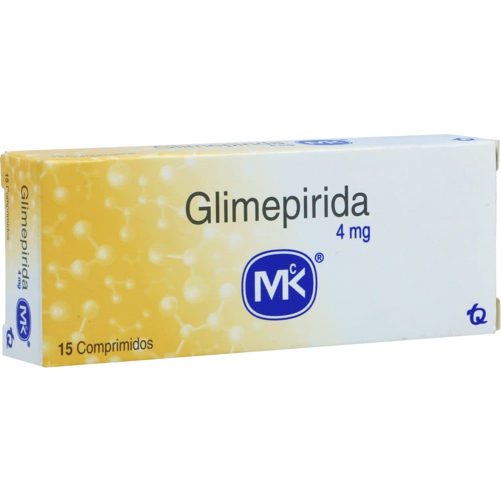 Glimepirida Mk 4Mg Caja X 15 Tabletas