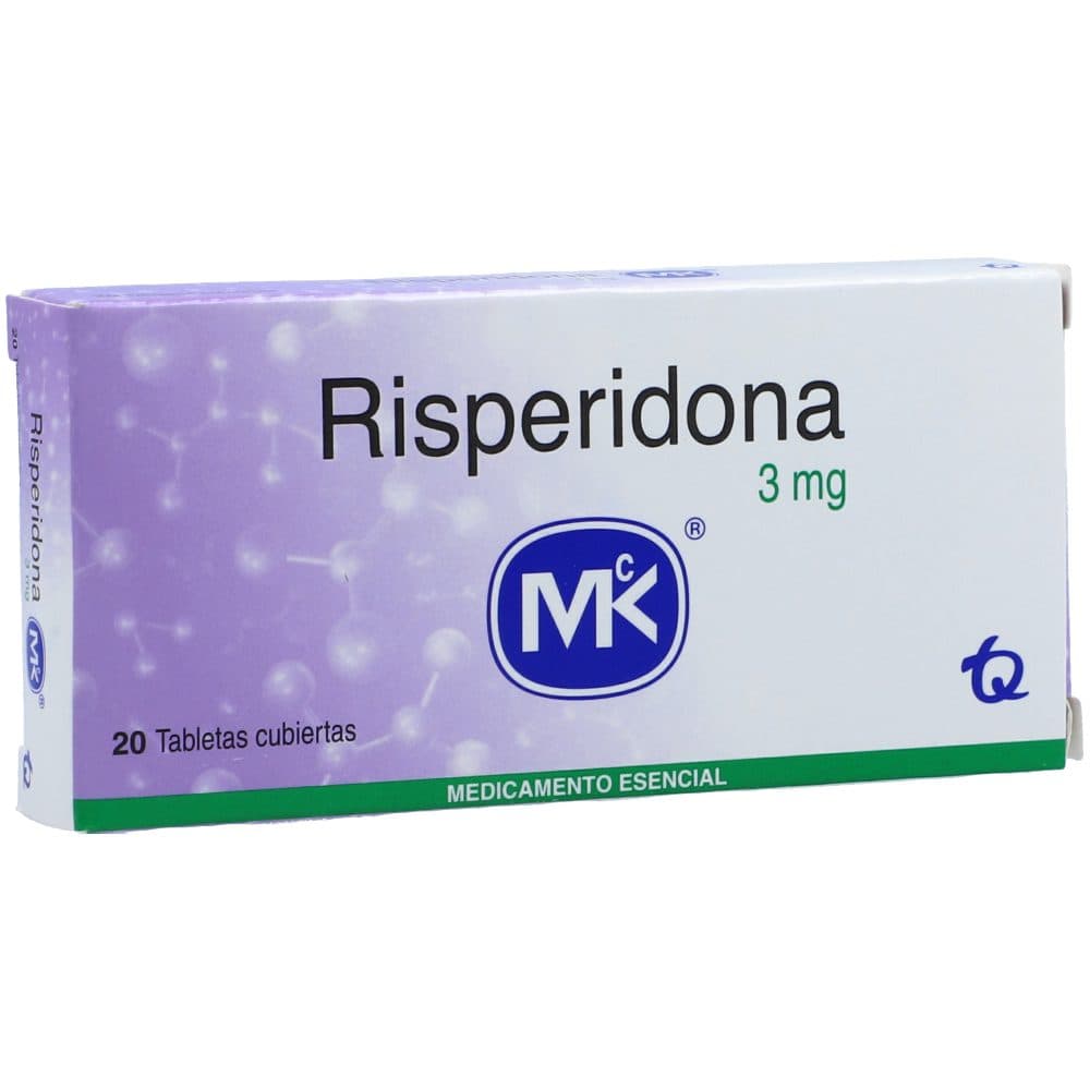 Risperidona Mk 3Mg Caja X 20 Tabletas Recubiertas