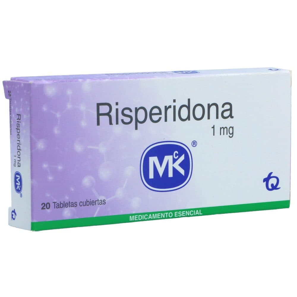 Risperidona Tabletas Recubiertas 1Mg Caja X 20