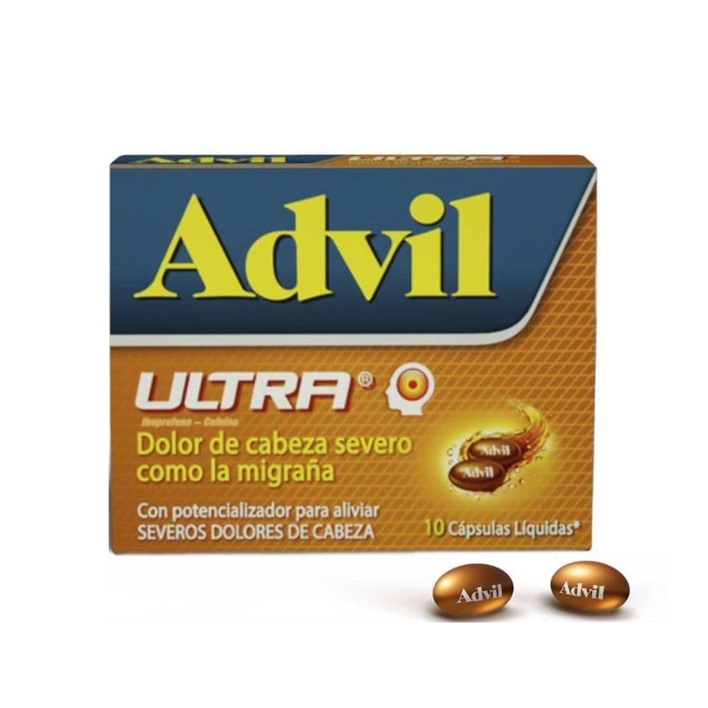 Advil Ultra (65+200) mg en 10 Cápsulas Blandas