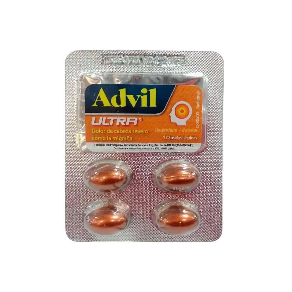 Advil Ultra (65+200)Mg Capsula Bland Blister X 4