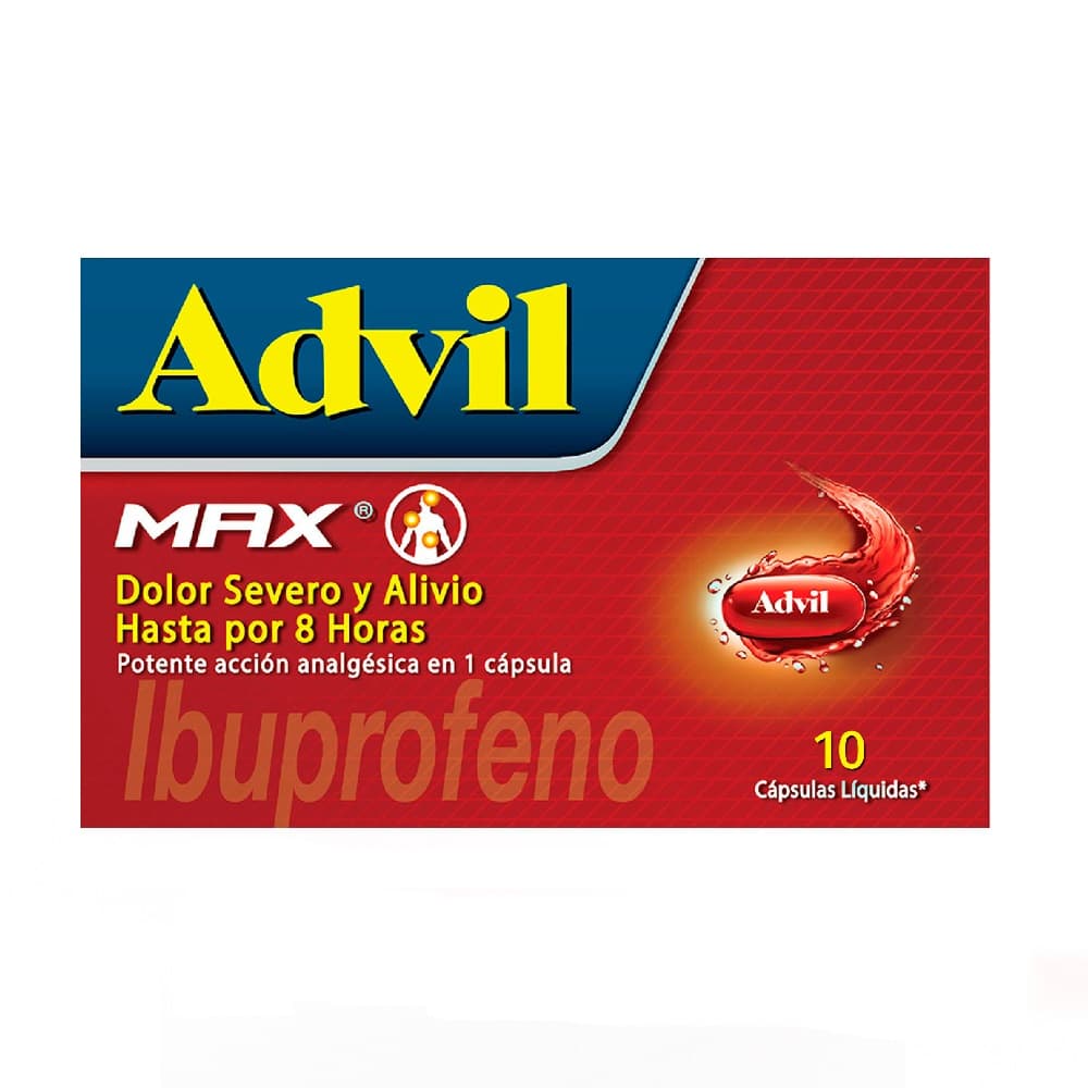 Advil Max 400 mg en 10 Cápsulas Blandas