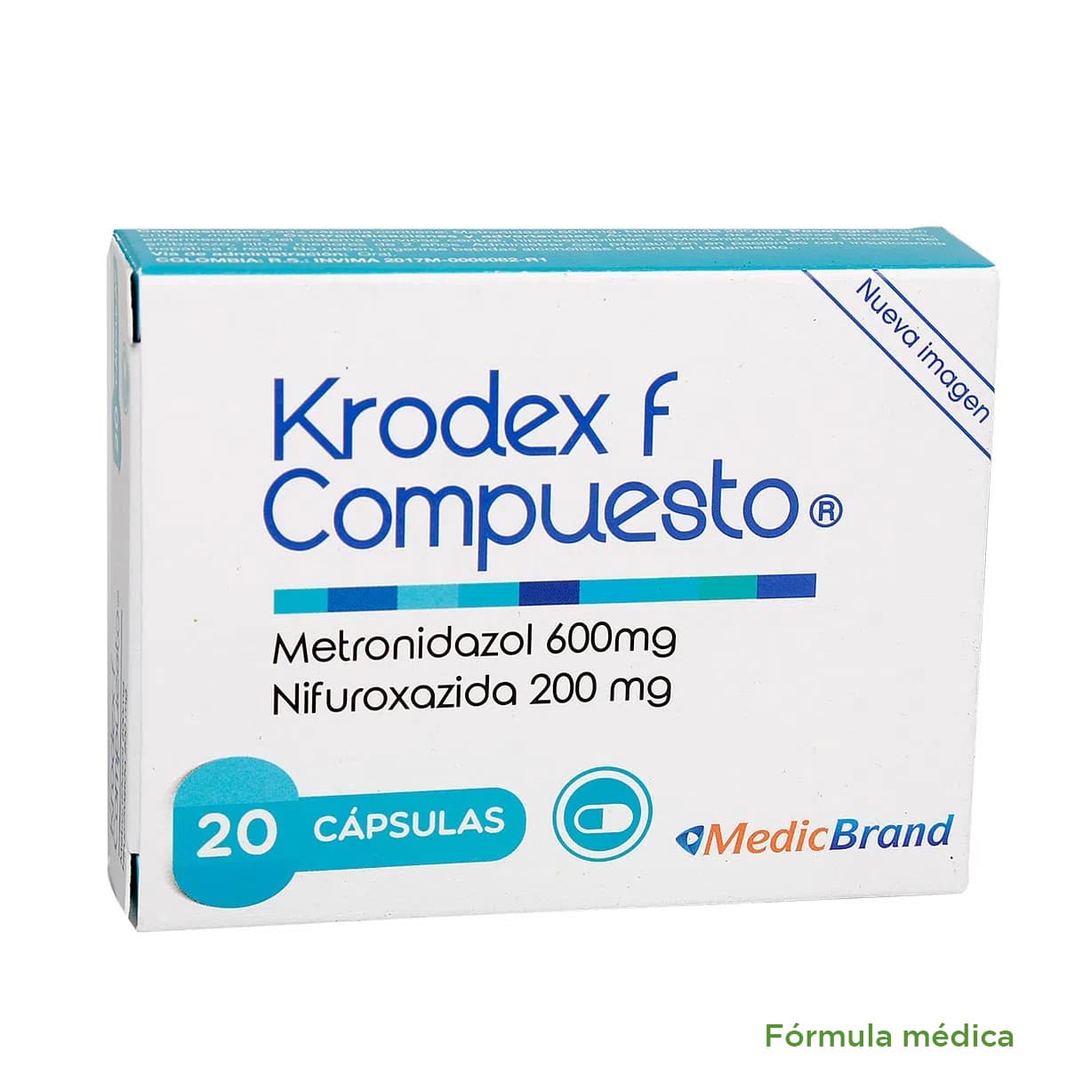Krodex F Compuesto (600+200)Mg Cápsulas Caja X 20