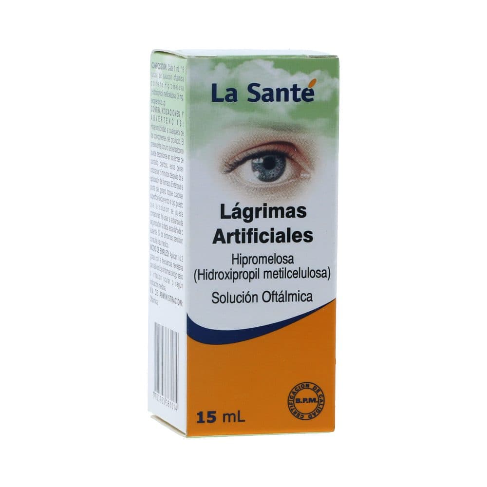 Lagrimas Artificiales 3Mg/Ml Solución Oftalmica La Santé Frasco X 15 Ml
