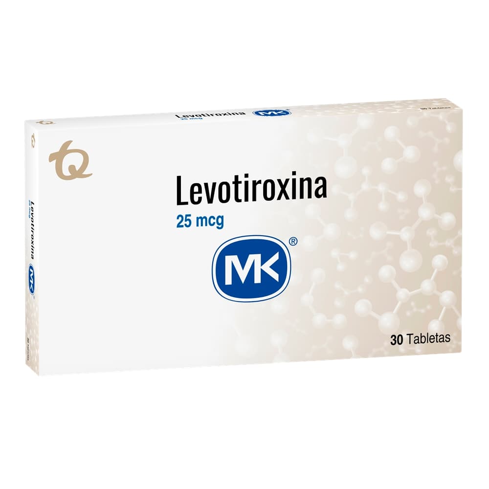 Levotiroxina 25Mcg Tableta Caja X 30 Mk