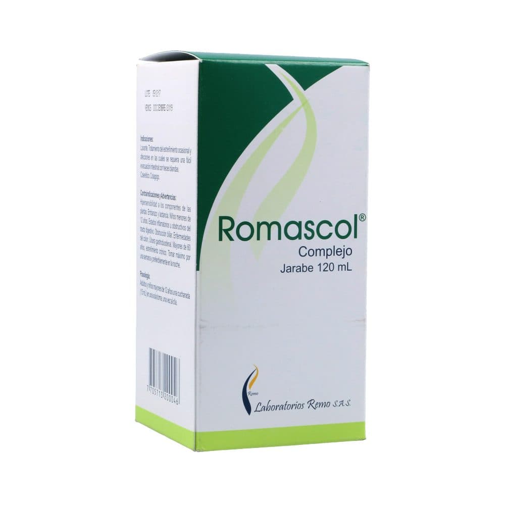 Romascol Complejo (8+6+1.5+9)Gr Solución Oral Frasco X 120 Ml