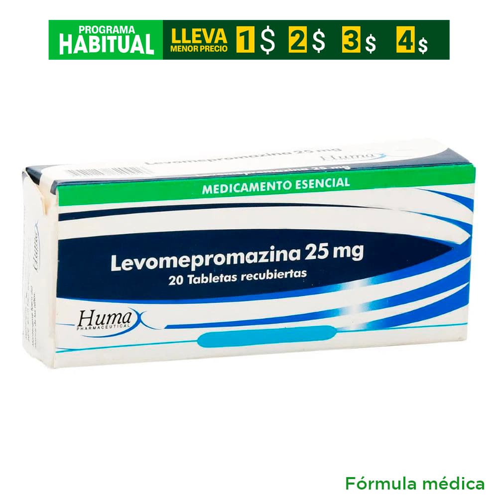 Levomepromazina 25Mg Tableta Recubierta Caja Por 20 Humax Pharmaceutical S.A