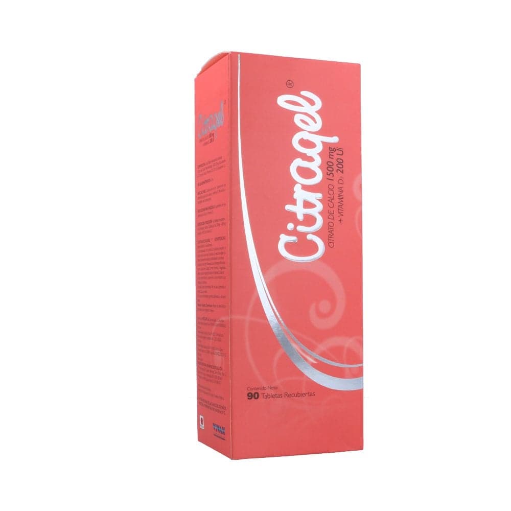 Citragel 1500Mg+200Ui Caja X 90 Tabletas Recubiertas