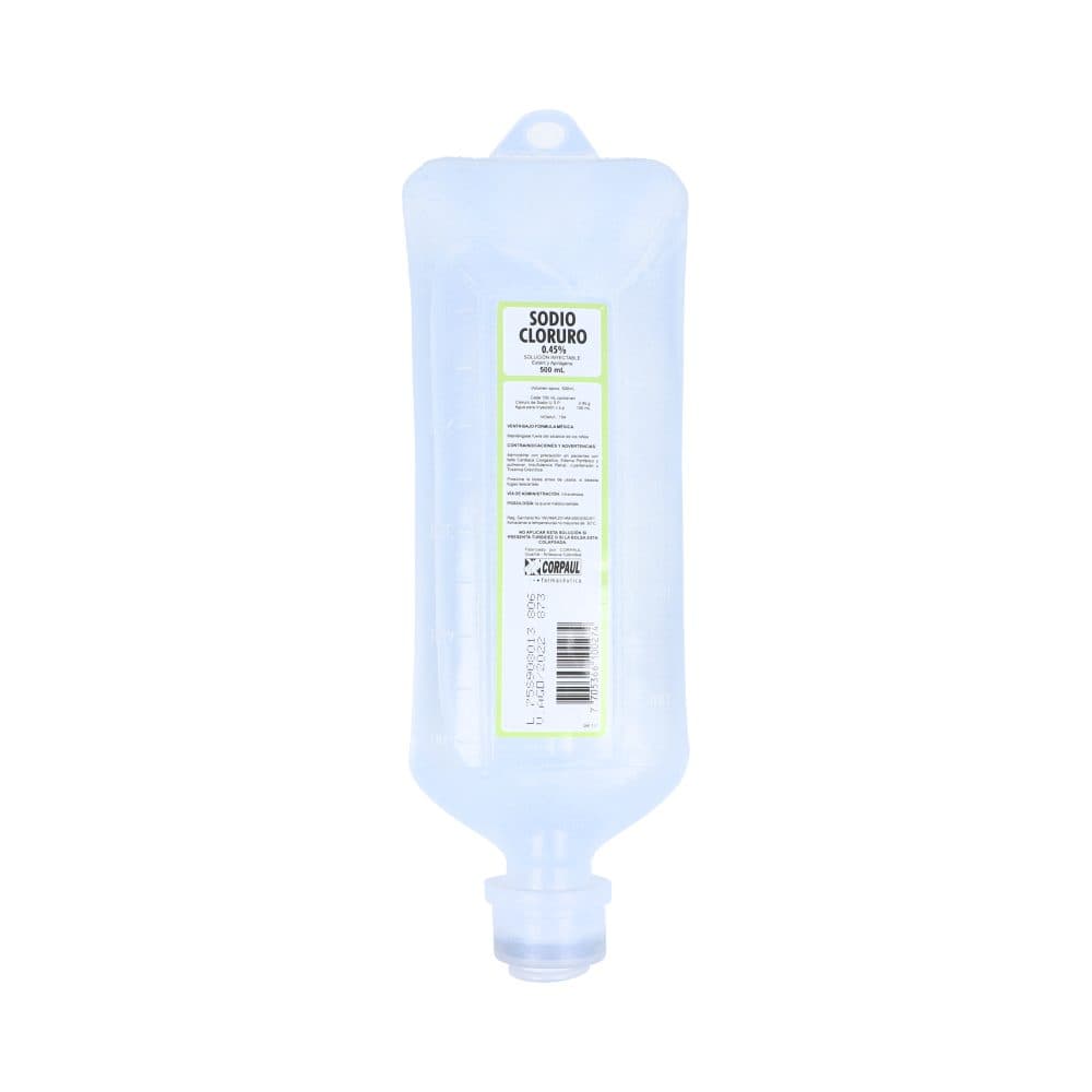 Cloruro Sodio 0.45% Solucion Inyectable Corpaul Bolsa X 500Ml