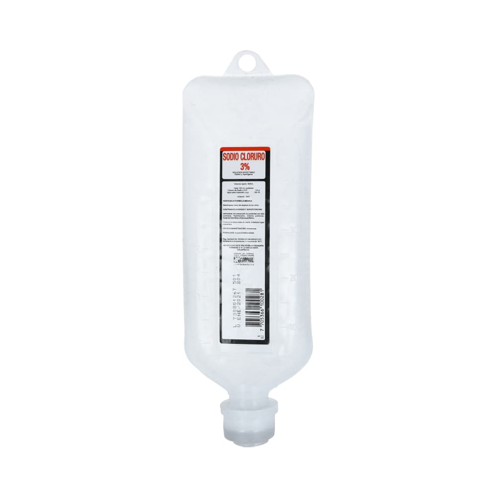 Cloruro Sodio 0,03 Solución Inyectable Corpaul X 1 Bolsa X 500Ml