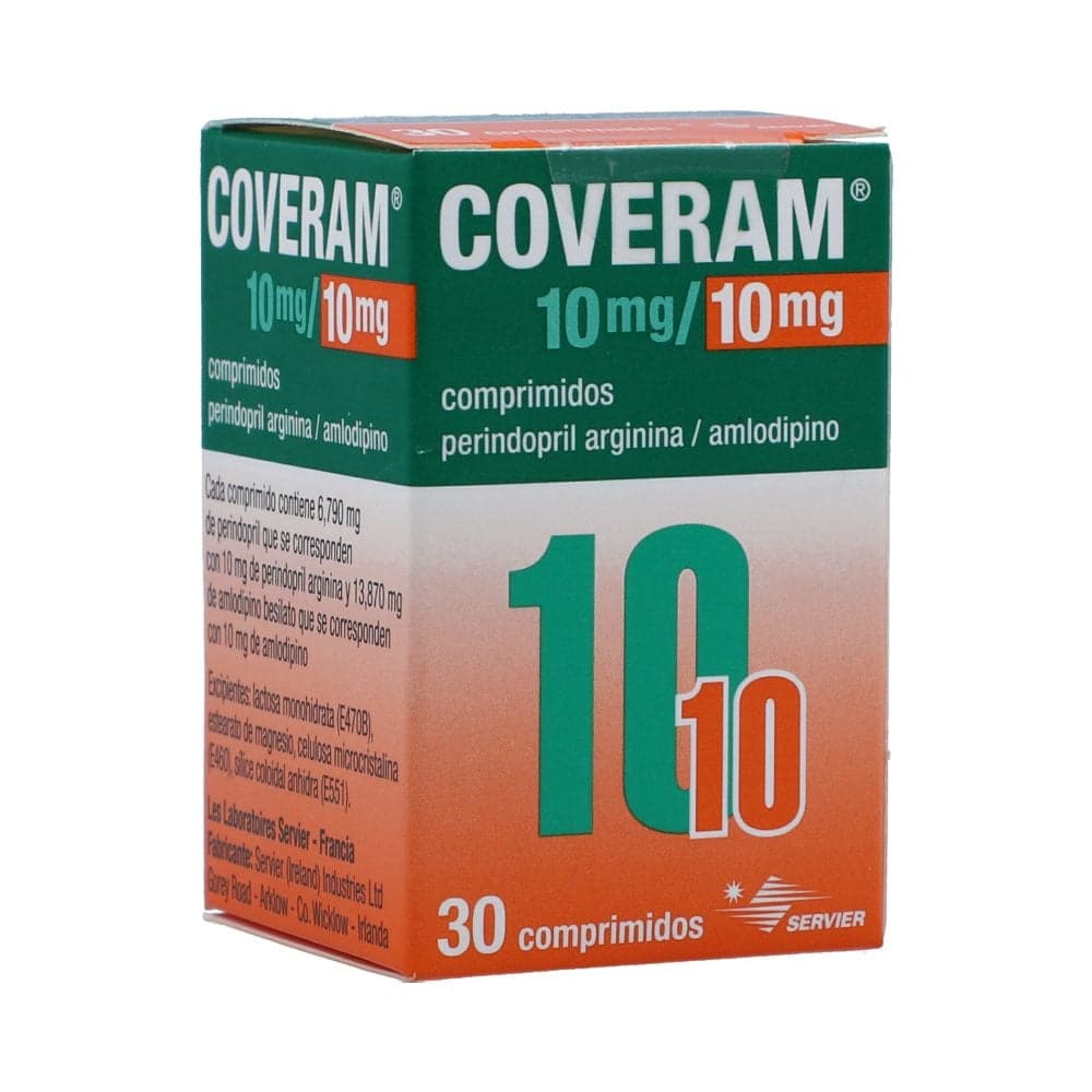 Coveram (10+10)Mg Frasco X 30 Tabletas