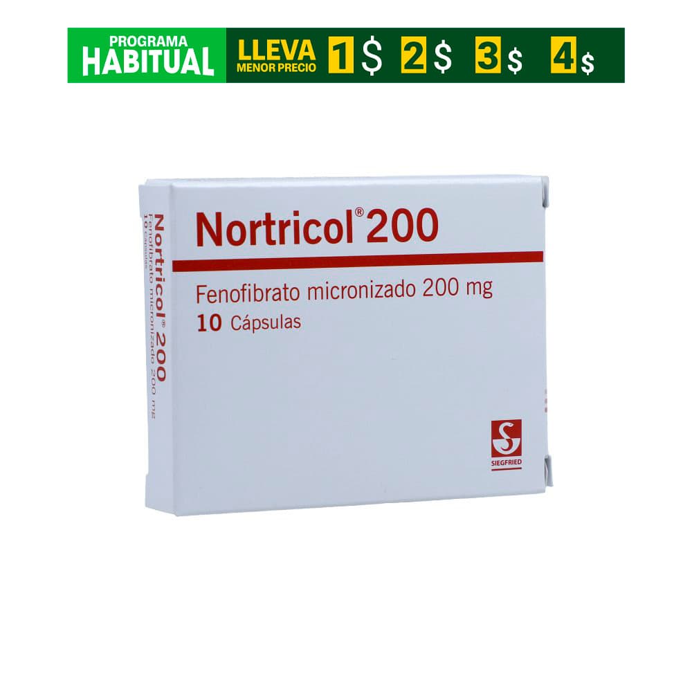 Nortricol 200Mg Caja X 10 Cápsulas