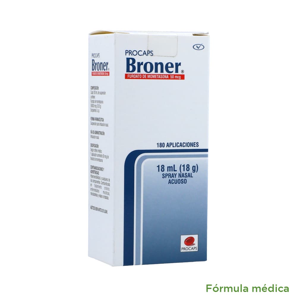 Broner 0.05% Suspension Para Inhalacion Nasal Frasco X 18Ml