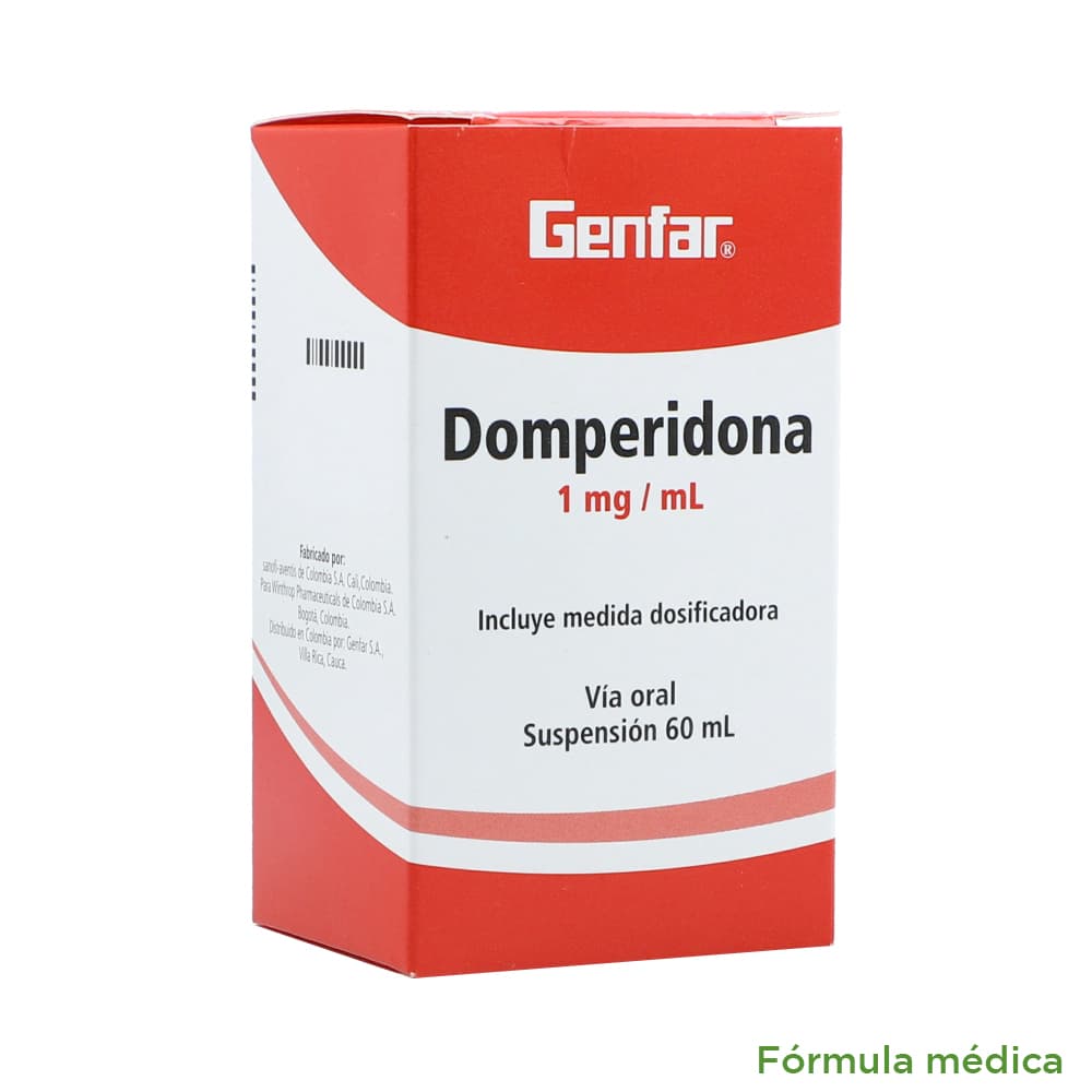 Domperidona 1Mg/Ml Suspensión Oral Frasco X 60Ml