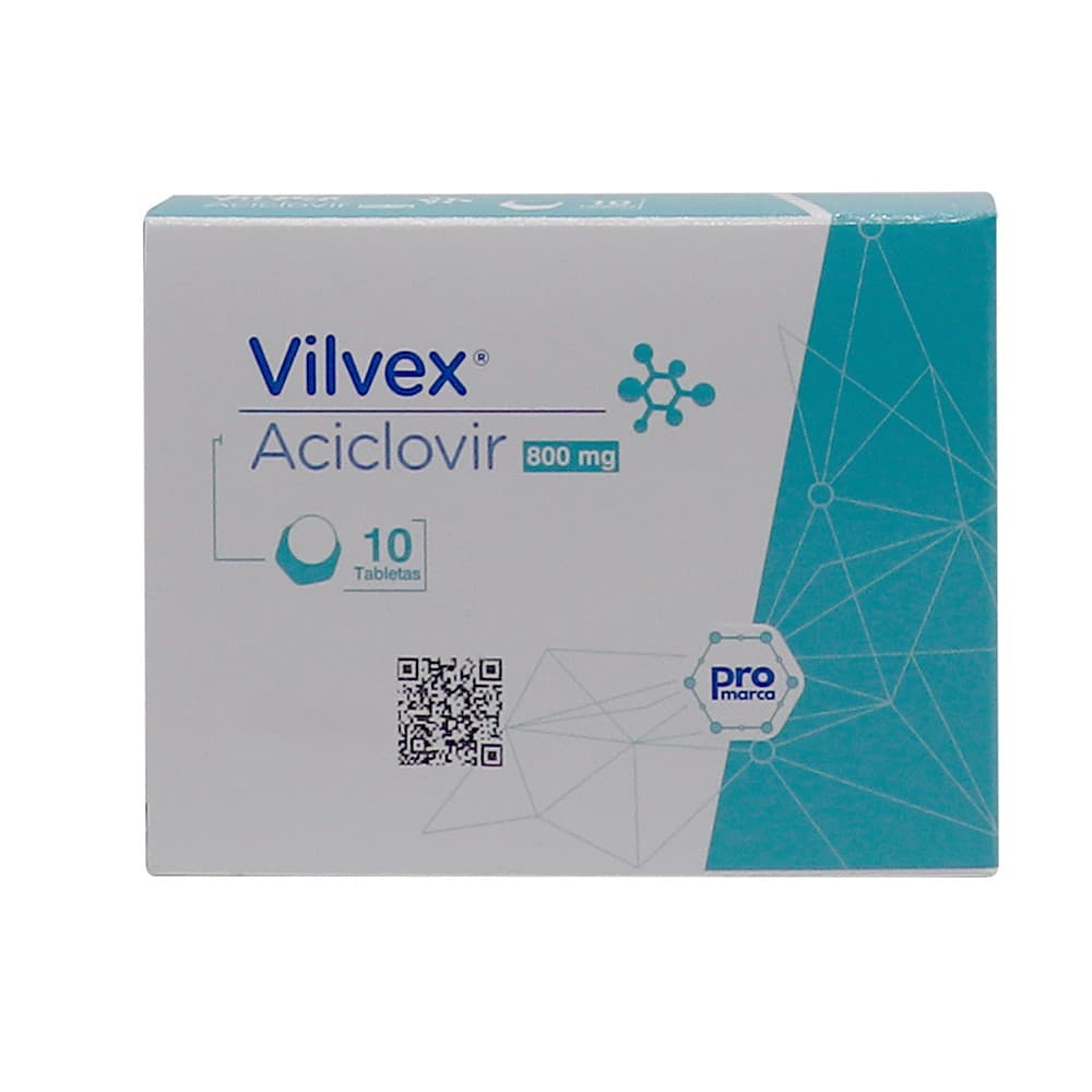Vilvex 800Mg Tabletas Caja X 10