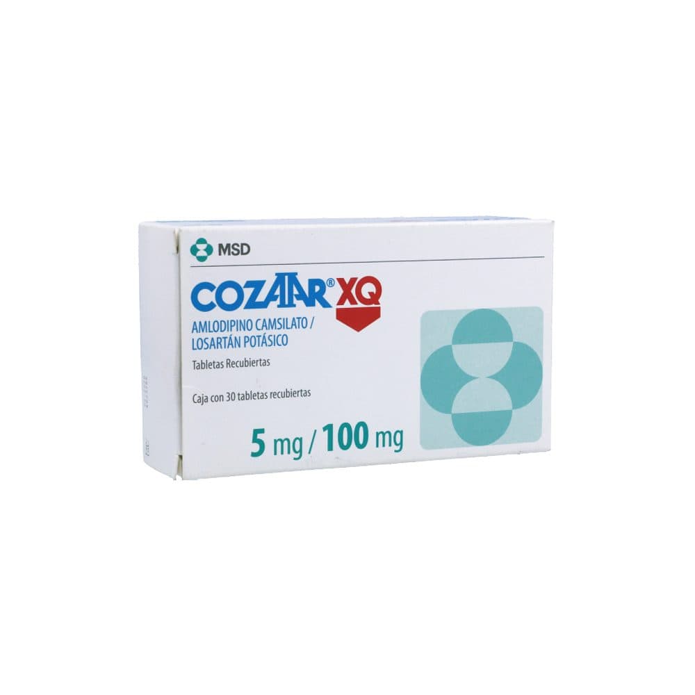 Cozaar Xq (100+5)Mg Caja X 30 Tabletas Recubiertas