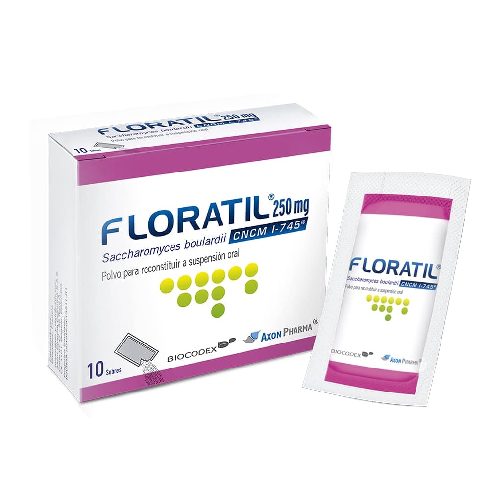 Floratil 250Mg Caja X 10 Sobres Granulado