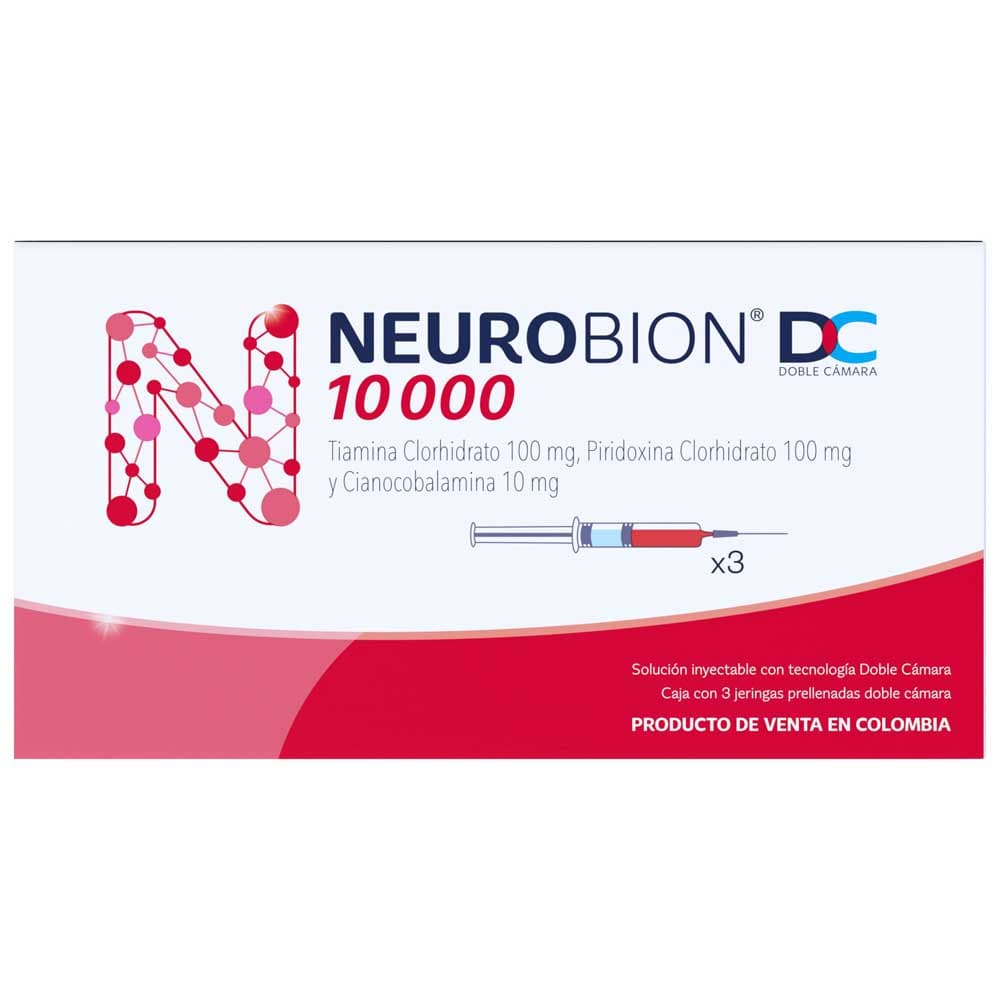 Neurobion Dc Caja X 3 Jeringas Prellenadas Solución Inyectable