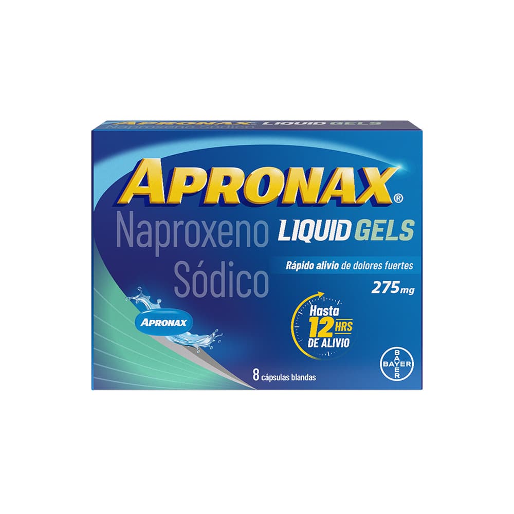 Apronax Liquid Gels Cápsulas Blandas 275Mg Caja X 8