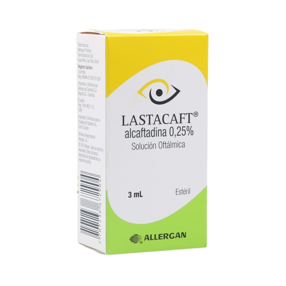 Lastacaft 0.25% Solución Oftálmica Frasco X 3Ml