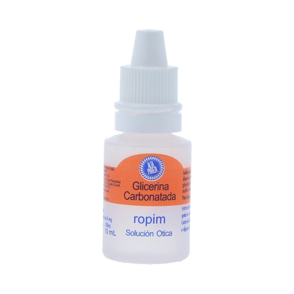 Glicerina Carbonatada 66.4Mg Solución Otica Ropim Frasco X 10 Ml