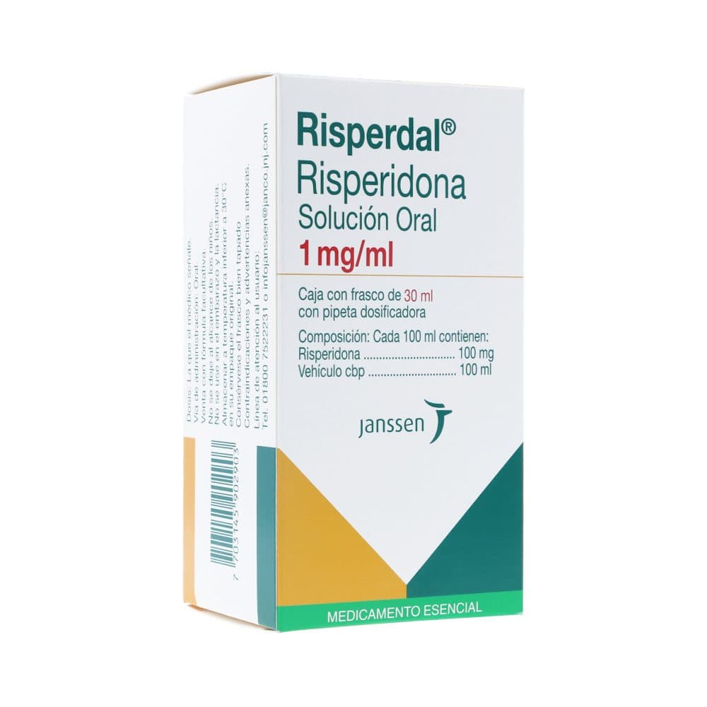 Risperdal Solución Oral 1Mg/Ml Frasco X 30Ml