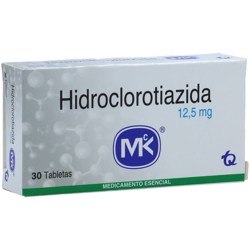 Hidroclorotiazida Tabletas 12.5Mg Caja X 30