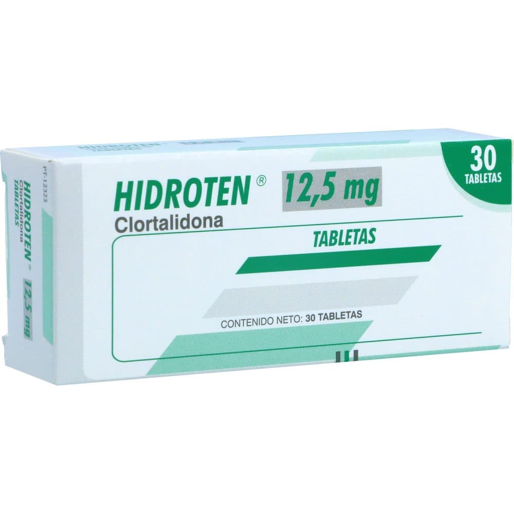 Hidroten Tabletas 12.5Mg Caja X 30