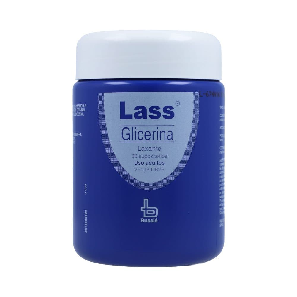 Lass Supositorios Laxante Adulto 2.3Gr Sobre X 5 Supositorios
