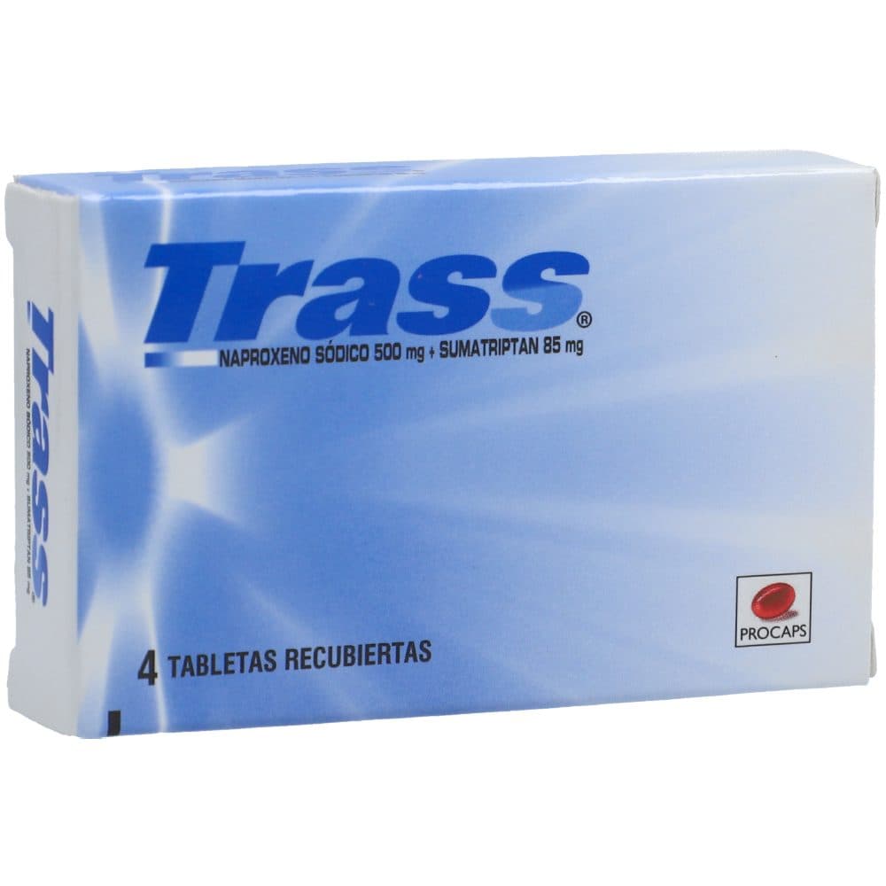 Trass Tabletas Recubiertas 500Mg + 85Mg Caja X 4