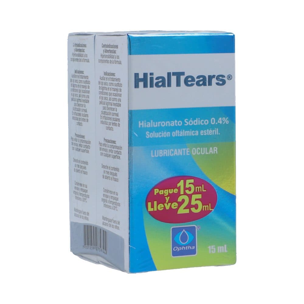 Hialtears Solución Oftálmica Oferta 4Mg/Ml(0.4%) Frasco X 15 Ml