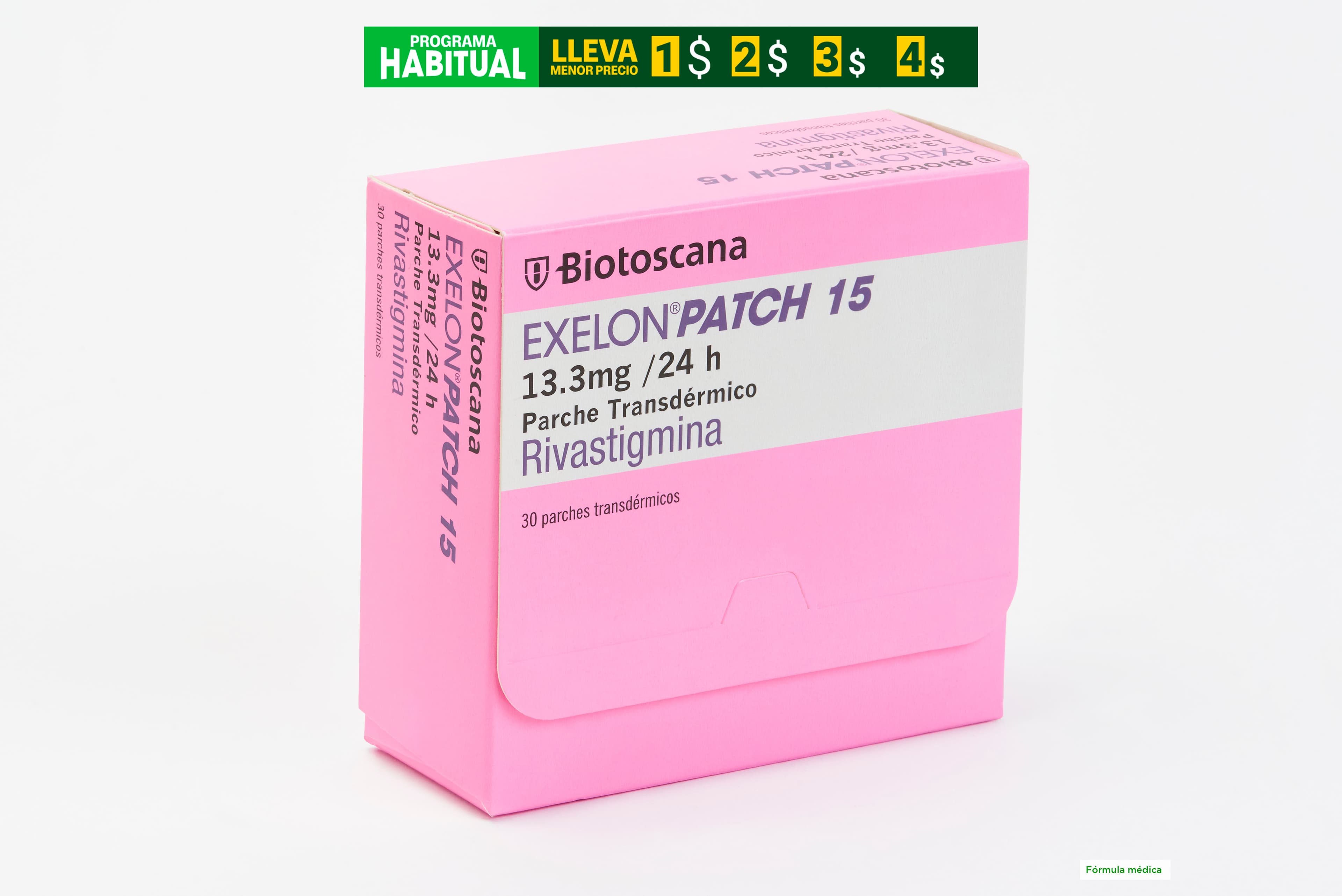 Exelon Patch 27Mg(13.3Mg/Dia) Parche Transdermico Caja Por 30
