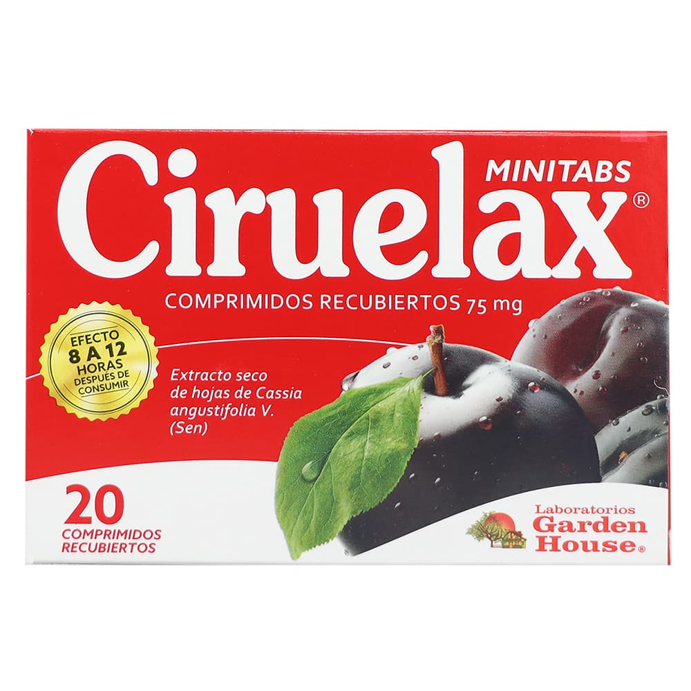 Ciruelax Minitabs 75Mg Caja X 20 Tabletas Recubiertas