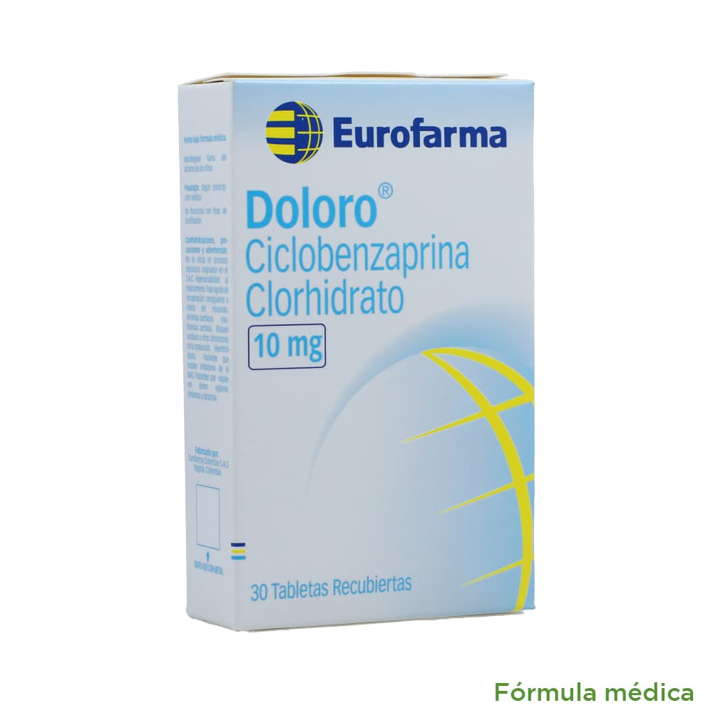 Doloro 10 Mg Tableta Recubierta Caja X 30