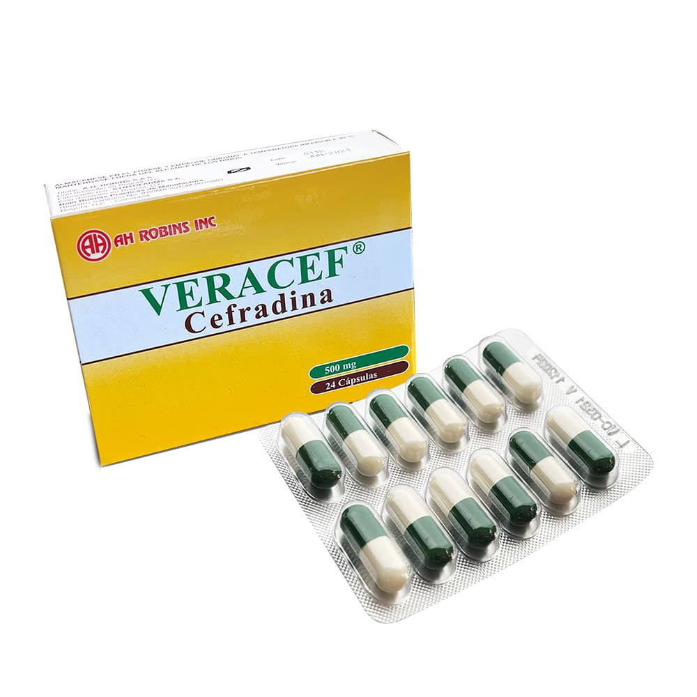 Veracef 500Mg Caja X 24 Cápsulas
