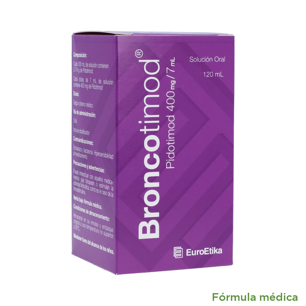 Broncotimod 400Mg/7Ml(5.71%) Solución Oral Frasco X 120Ml