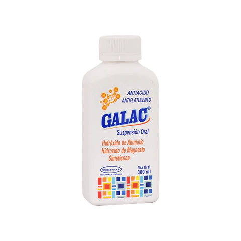 Galac (200+200+20)Mg/5Ml(4+4+0.4)% Susp Oral Frasco X 360Ml