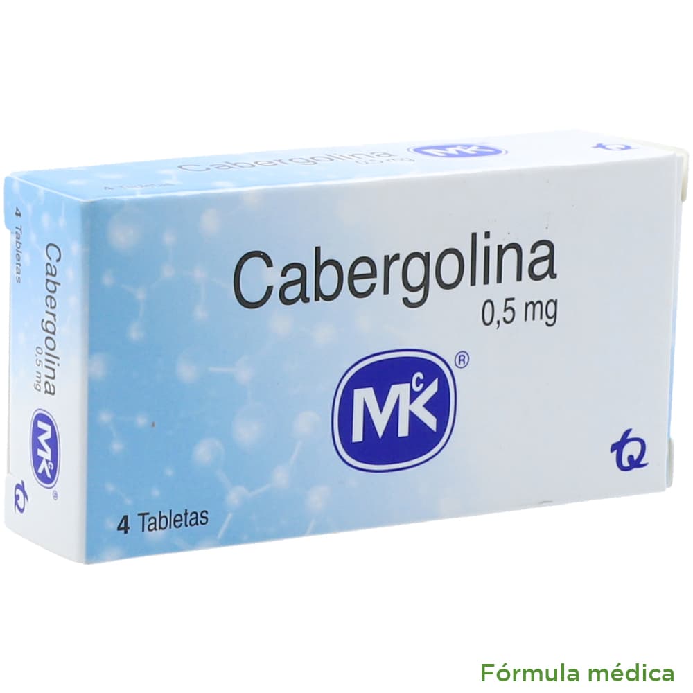 Cabergolina Mk 0.5 Mg Caja X 4 Tabletas