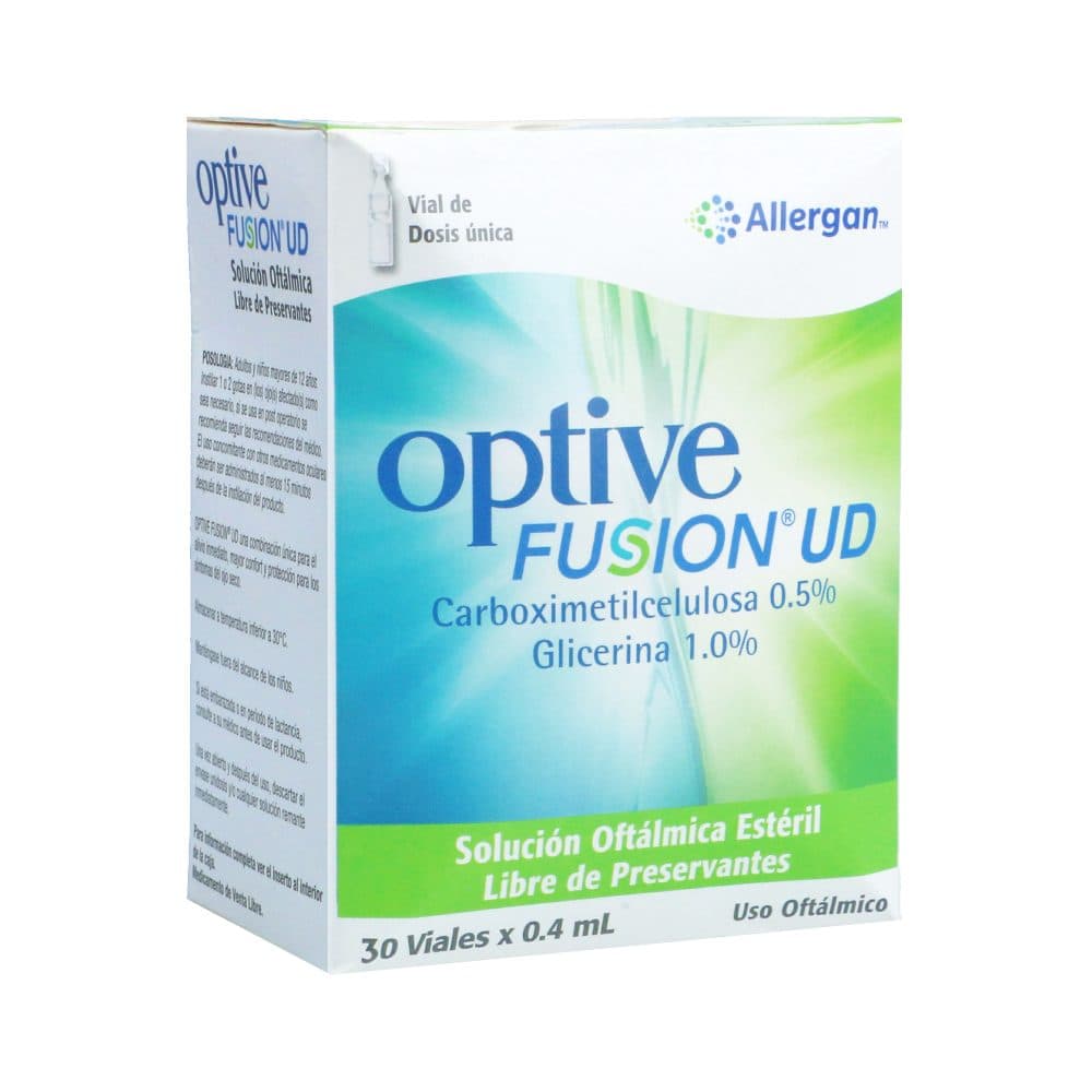 Optive Fusion Ud (2+4) Mg/0.4Ml(0.5+1)% Solución Oftalmica Caja X 30 Viales X 0.4Ml