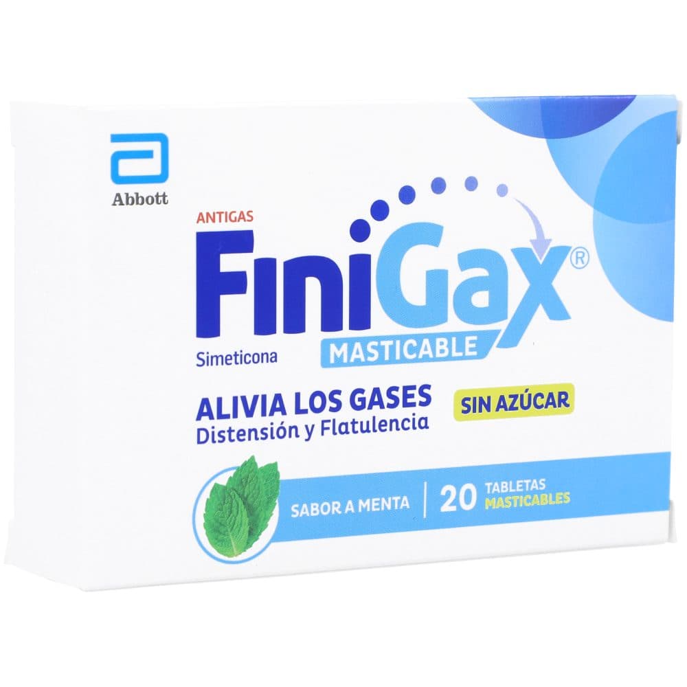 Finigax Simeticona 125Mg Caja X 20 Tabletas Masticable