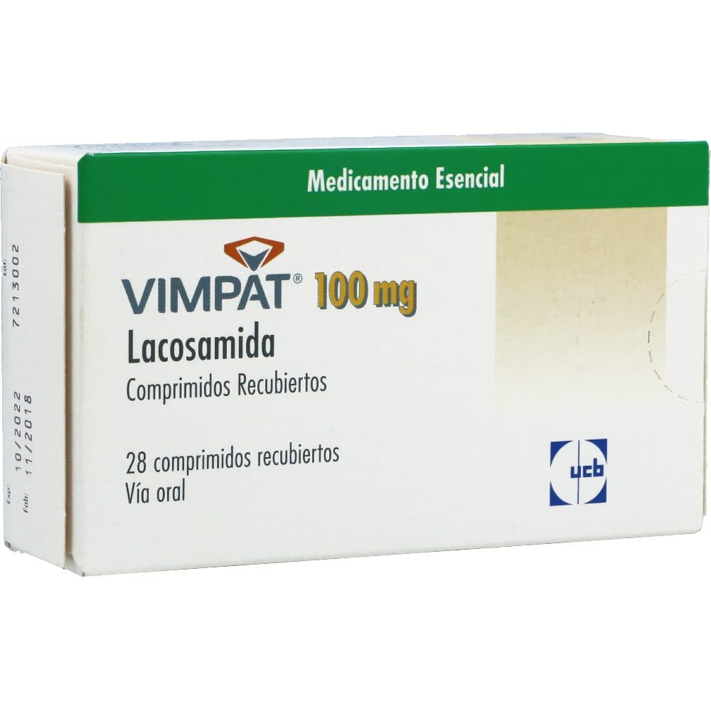 Vimpat 100Mg Caja X 28 Tabletas Recubiertas