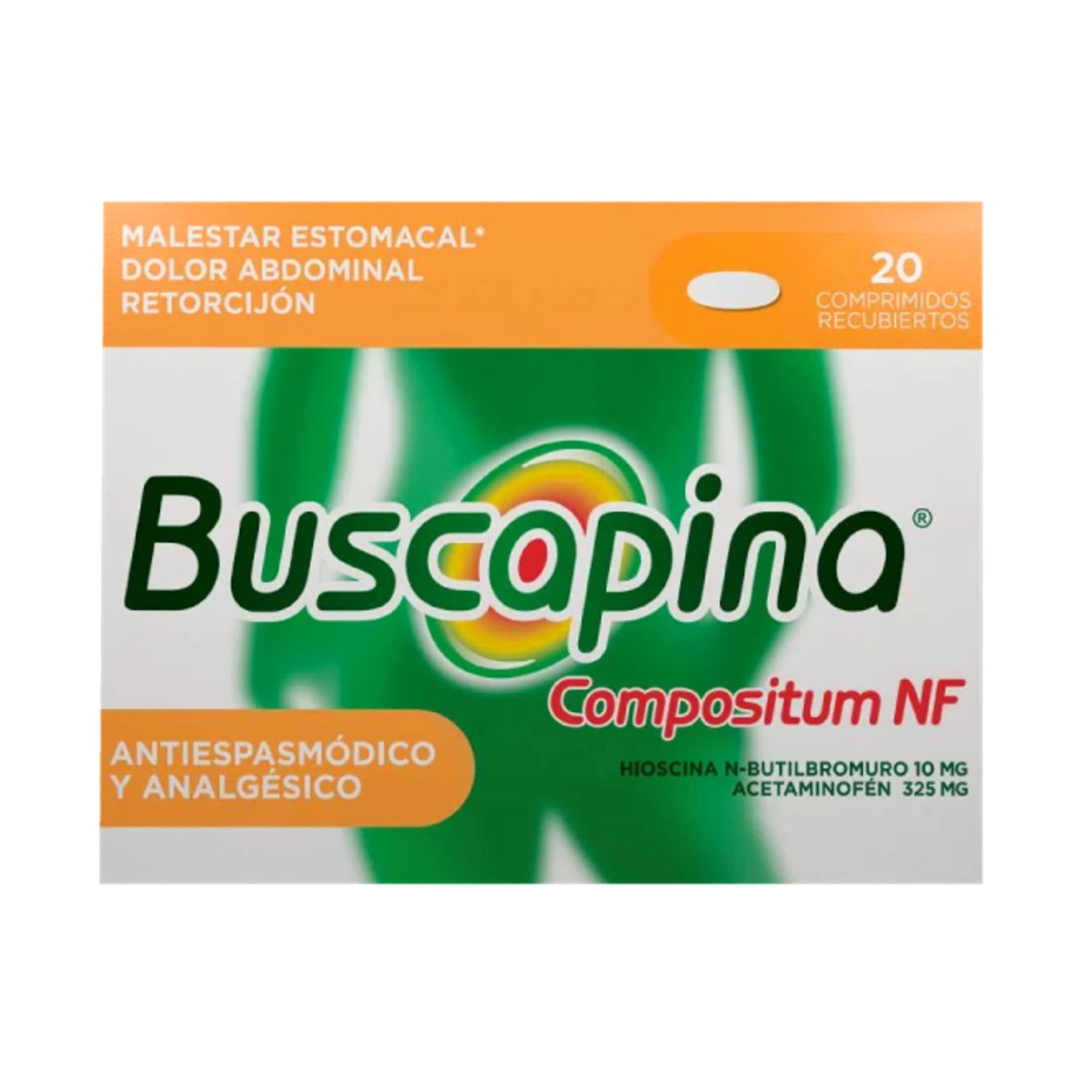 Buscapina Compuesta Nf (325+10)Mg Caja X 20 Tabletas Recubiertas