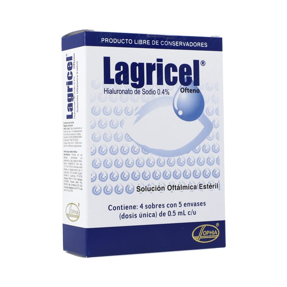 Lagricel Ofteno Solución Oftálmica Caja X 20 Ampolletas