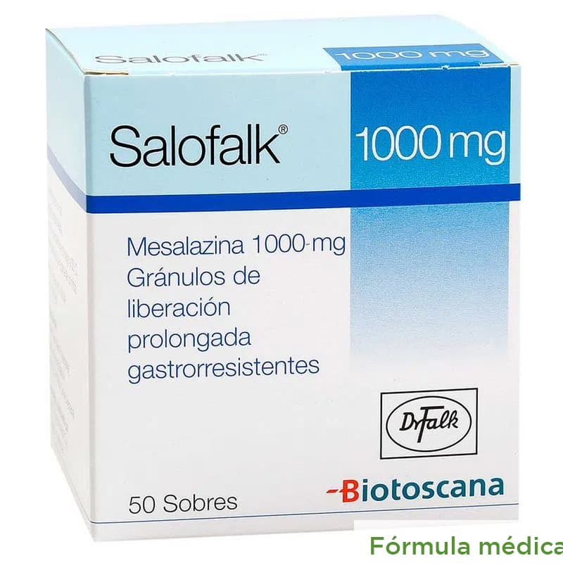 Salofalk 1000Mg Gran Liberación Prolongada Caja X 50 Sobres