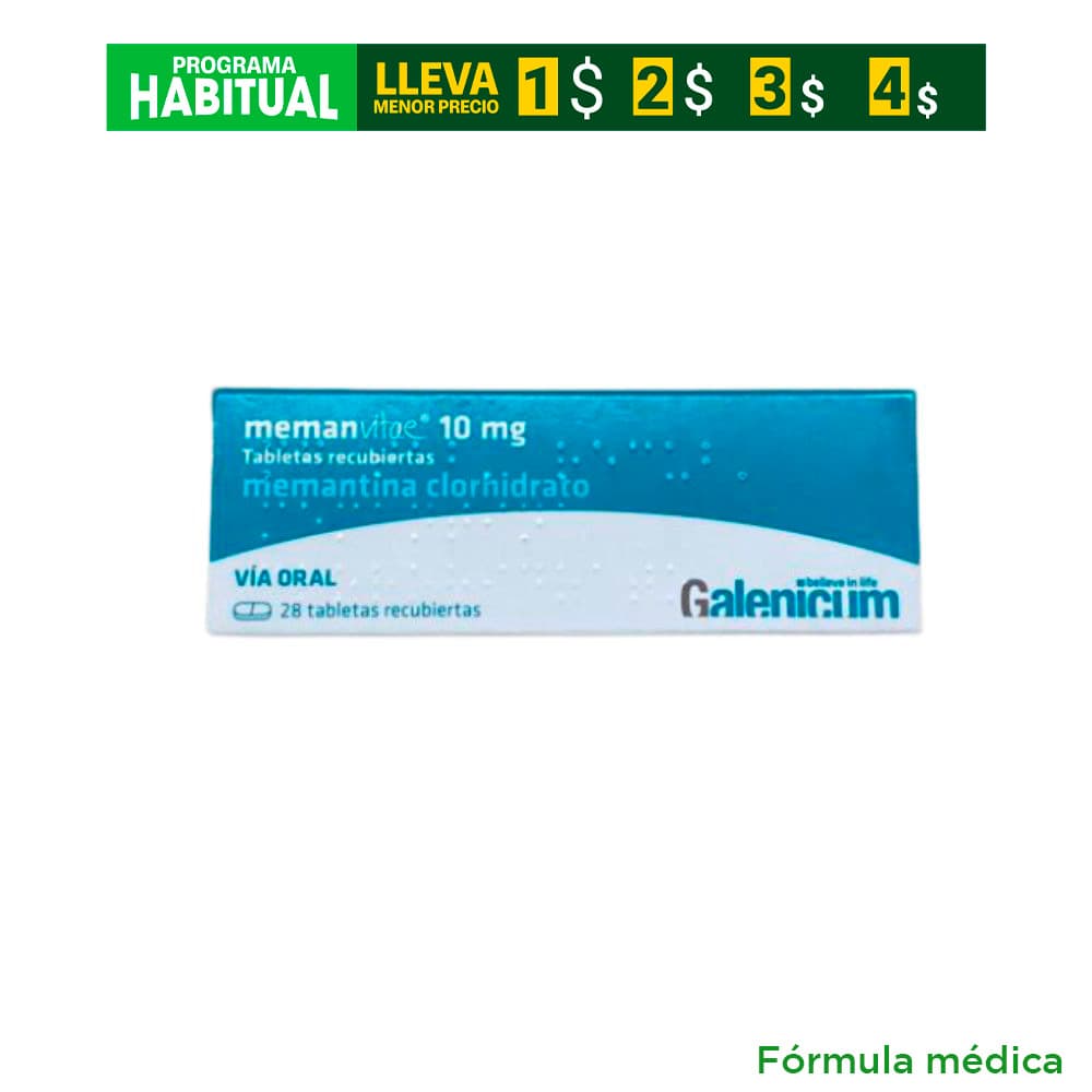 Memanvitae 10Mg Tableta Recubierta Caja X 28