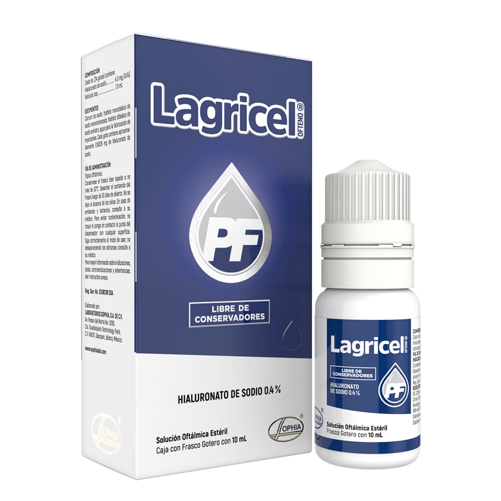 Lagricel Ofteno Pf 4Mg/Ml Sol Oft Fco X 10Ml